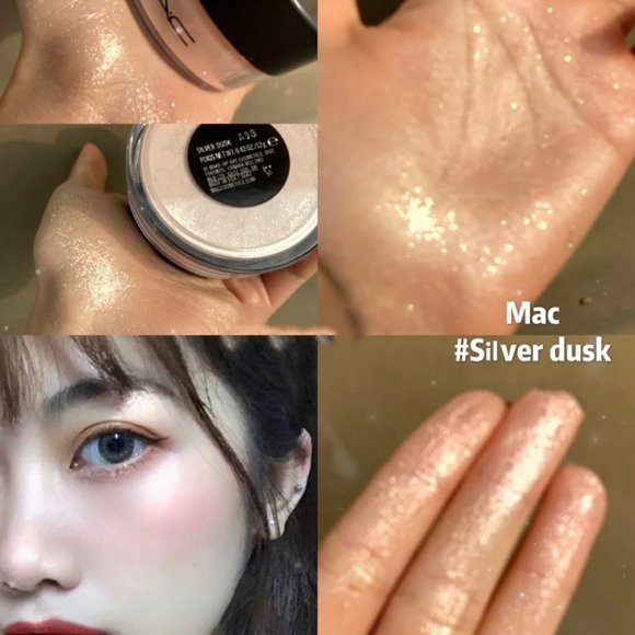 BNIB!!! MAC. IRIDESCENT HIGHLIGHTER / LOOSE POWDER - Silver Dusk - Picture 6 of 6